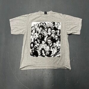 Vintage Y2K Black history big print graphic tee shirt tshirt